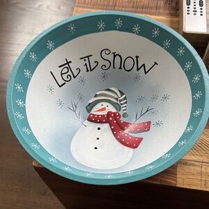 Let It Snow Decorative Bowl